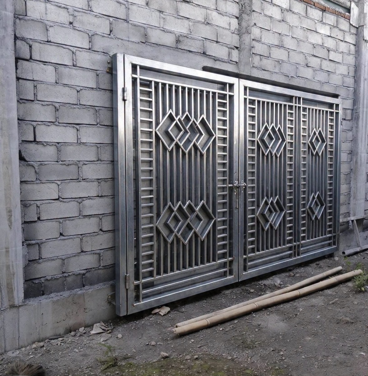 Fabricated steel security gates